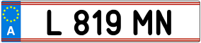 Trailer License Plate